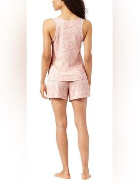 Lucky Brand Super Soft Summer PJ’s in Pink Floral Paisley - Sz S